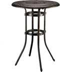 VINGLI 32" Outdoor Bar Table, Patio Bar Height Table by VINGLI