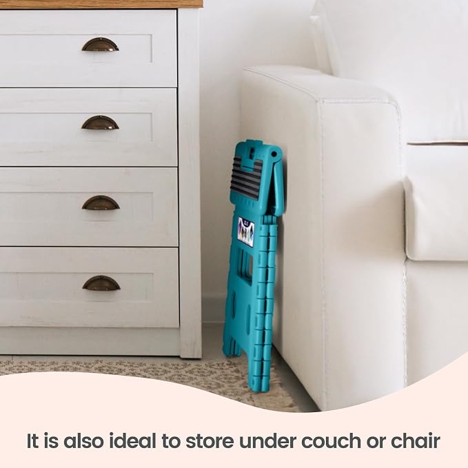 Delxo Folding Step Stool 13 Inch Non-Slip Foldable Stools - Image 5