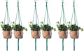 ELANE 6PCS Macrame Plant Hanger Indoor Hanging Planter Basket Decorative by ELANE
