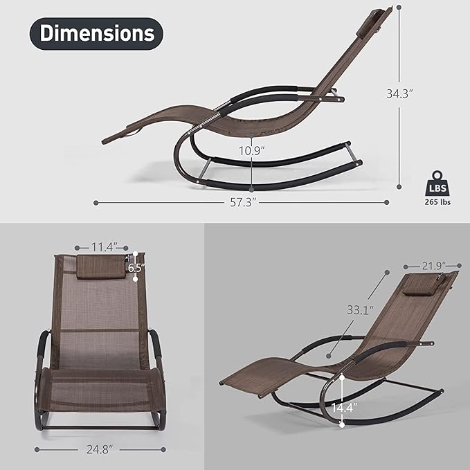 Lounge Chair, Outdoor Chaise Lounge - Image 3