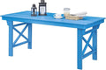 HDPE Outdoor Dining Table, 66.9” Rectangle Patio Dining Table by SeeHill
