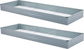 2 Pack 12x4x1FT Galvanized Raised Garden Bed Kit, Outdoor Metal Planter Box by Meberam
