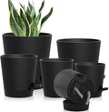 Self Watering Pots, 7/6.5/6/5.5/5/4 inch Flower Pots by Unknown