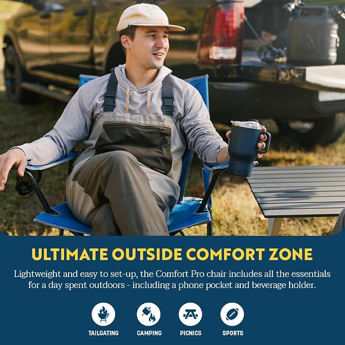 GCI Outdoor Comfort Pro Camping Chair | Collapsible Folding Chair - Image 4