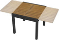 Expandable Patio Dining Table, Never-Rust Aluminum Extendable Outdoor Dining by SeeHill