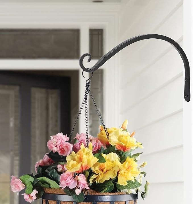 Gtongoko 2 Pack 12 Inch Plant Hangers Outdoor Metal, Plant Hooks - Image 7