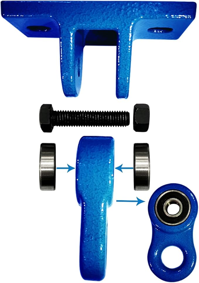 Heavy Duty Blue Swing Hangers Screws Bolts Included Over 5000 lb Capacity by ABUSA