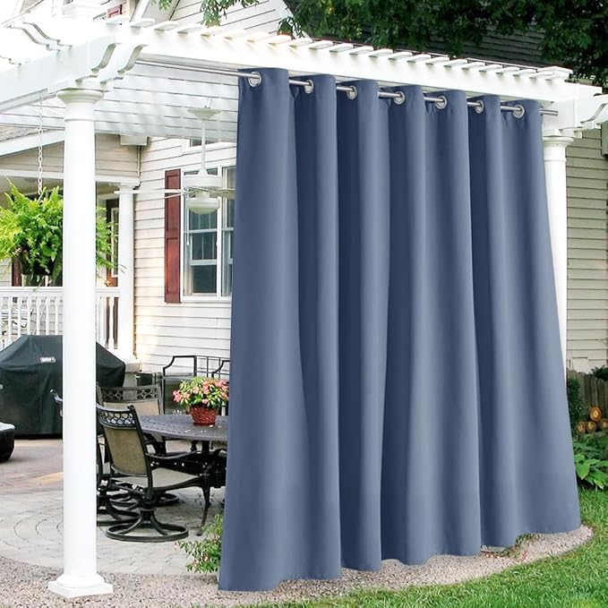 RYB HOME Extra Wide Outdoor Curtains by RYBHOME
