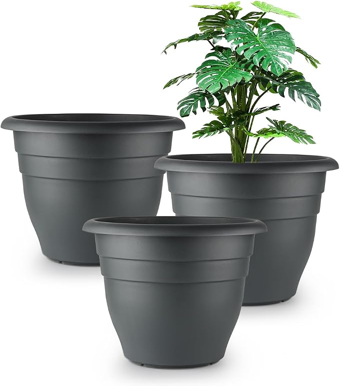 12 Inch Plant Pots, Large Planters by RooTrimmer