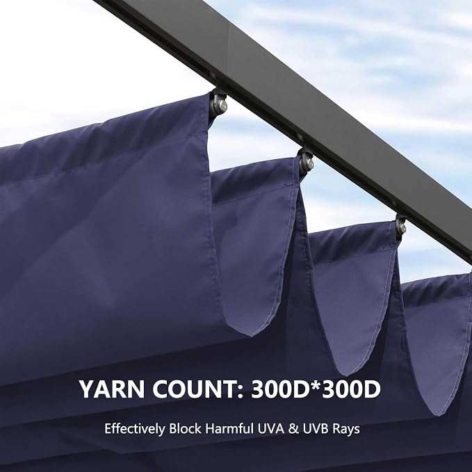 Pergola Shade Cover Replacement Canopy Top Compatible - Image 6