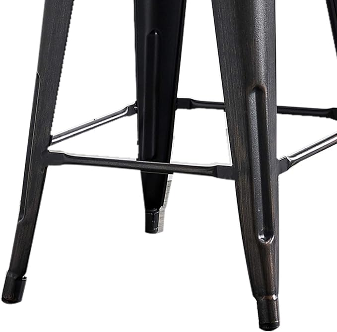 AC Pacific 24” Metal Backless Barstool Set of 2 – Country Rustic Style - Image 8