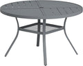 VICLLAX Round Patio Table with Adjustable Umbrella Hole by HOME