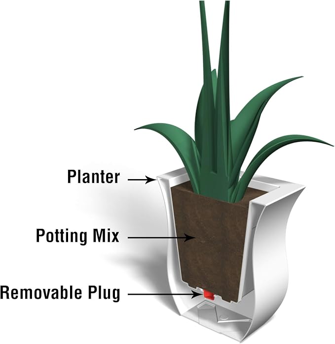 Mayne 5873-W Polyethylene Planter - Image 5