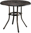 VINGLI 32" Outdoor Dining Table, Round Patio DiningTable by VINGLI