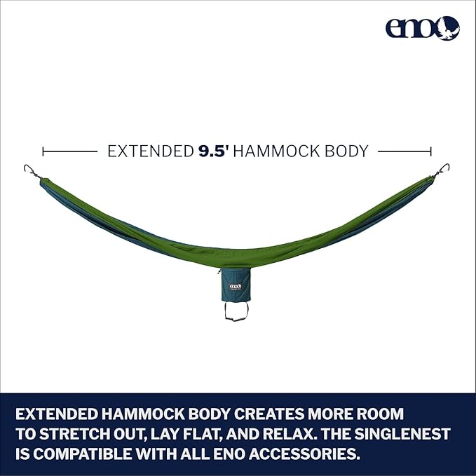 ENO, Eagles Nest Outfitters SingleNest Lightweight Camping Hammock - Image 2