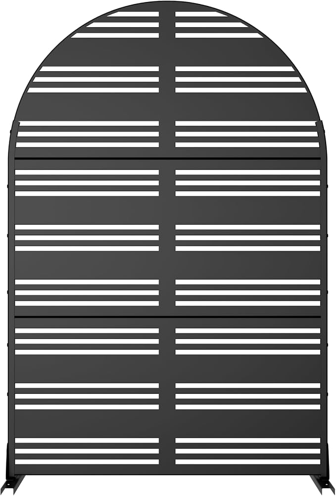Casaphoria 72" H x 47" W Arched Metal Privacy Screen - Image 6