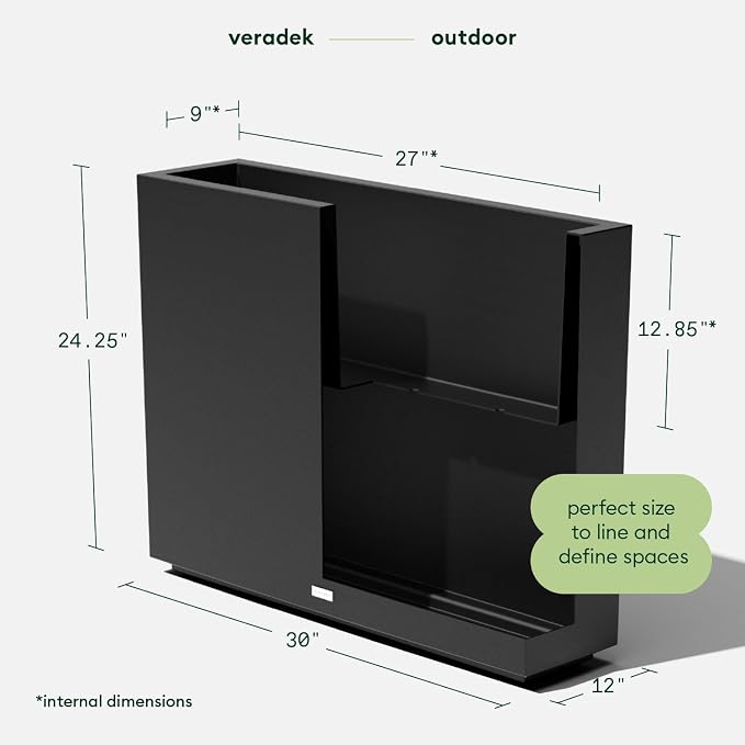 Veradek Block Series Span Plastic Planter - Image 2