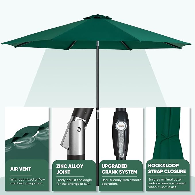 Tempera Patio Market Outdoor Table Umbrella - Image 4