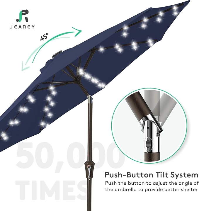 JEAREY 9FT Outdoor Patio Umbrella - Image 4