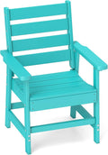 GREENVINES Outdoor Dining Chair | HDPE | Patio Chairs | All-Weather | Aqua by GreenVines