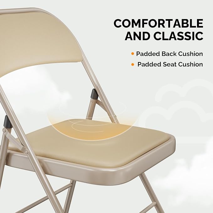 VINGLI 10 Pack Folding Chairs - Image 5