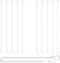 RIFNY Silver Chain for Hanging Plants, 24 Inch Small Plant Chains for Hanging by RIFNY