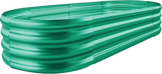 Land Guard Green Raised Bed, 6×3 ft Elevated Planter Box, Raised Beds by LandGuard