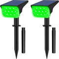 T-SUNUS Green Solar Spot Lights Outdoor Landscape Spotlights 2 Pack Dusk to by T-SUNUSLighting