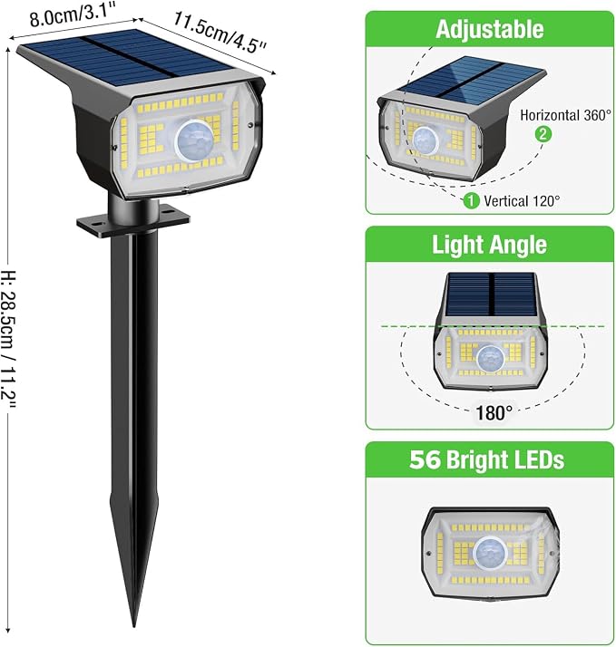 nipify Solar Spot Lights Outdoor Motion Sensor - Image 7