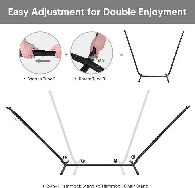 SUNCREAT 2-in-1 Hammocks Hammock Chair - Image 4