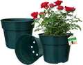50 Pack 6 Inch Nursery Pots, Planting Grow Plastic Flower Pots, Thick Planters by RooTrimmer