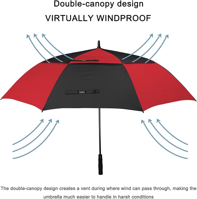 G4Free 47/54/62/68/72 Inch Automatic Open Golf Umbrella Oversize Extra Large - Image 6