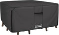 ULTCOVER 600D Tough Canvas Heavy Duty Square Patio Table and Chair Cover by ULTCOVER