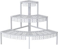 3 Tier Plant Stand Semi-Circular Flower Pot Organizer Rack Quarter Round Plant by Garden4you