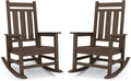 KINGYES Oversized Outdoor Rocking Chair Set of 2, All-Weather Patio Rocking by KINGYES