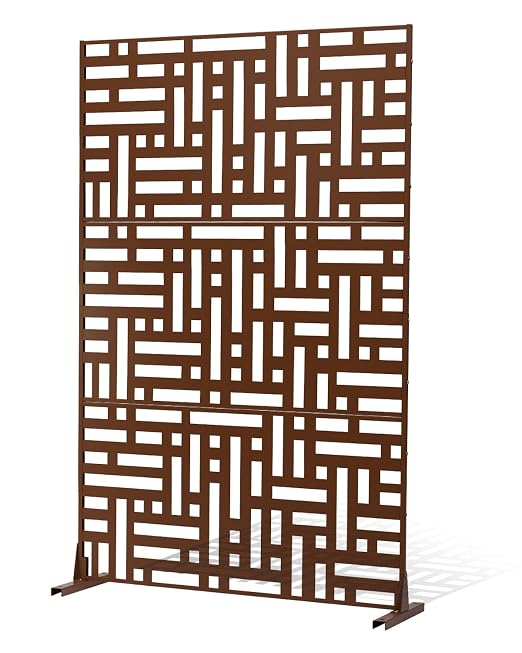 VEVOR Metal Privacy Screen, Outdoor Privacy Screens & Panels, Freestanding by VEVOR