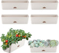 6 Pack Rectangle Planter 16x4.4 Inch Window Boxes Planters Rectangular Large by KvyusFlourish