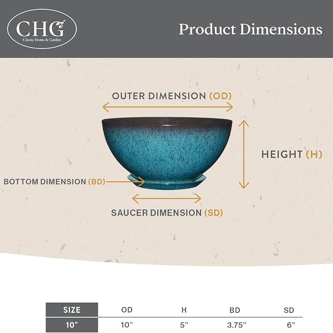 Classic Home and Garden Rosie Modern Planter w/Drainage - Image 5