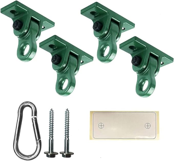 Heavy Duty Green Swing Hangers Screws Bolts Included Over 5000 lb Capacity by ABUSA