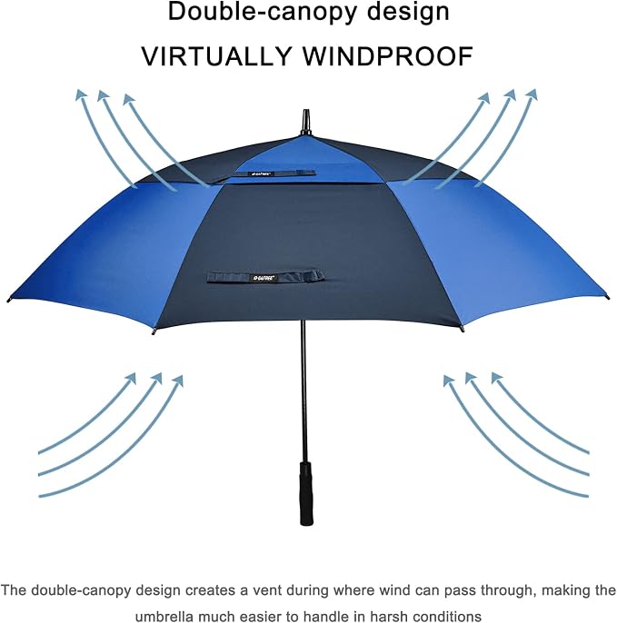 G4Free 47/54/62/68/72 Inch Automatic Open Golf Umbrella Oversize Extra Large - Image 2