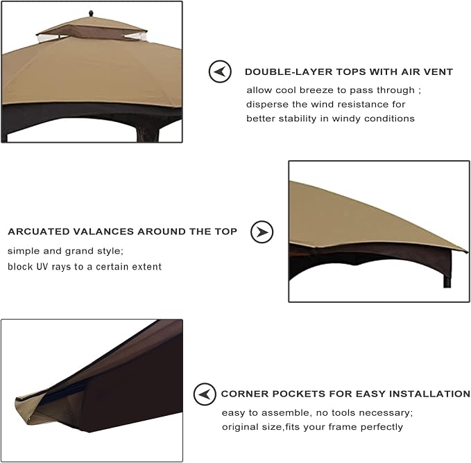 Eurmax USA High Performance Replacement Canopy Top - Image 5