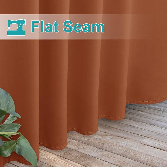 NICETOWN 2 Panels Porch Curtainss Outdoor Waterproof - Image 7