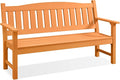 Psilvam 3-Person Outdoor Memorial Bench, All-Weather Poly Lumber Garden Bench by PsilvamGardenFurniture