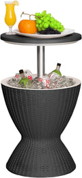 EasyUp Outdoor Cooler Bar Table – 8 Gallon Outdoor Patio Cooler Table by EASYUP