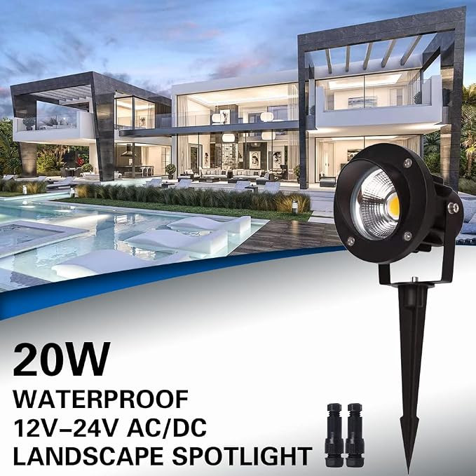 EAGLOD 20W Led Spotlights Outdoor Landscape Lights, Low Voltage Led Landscape - Image 2