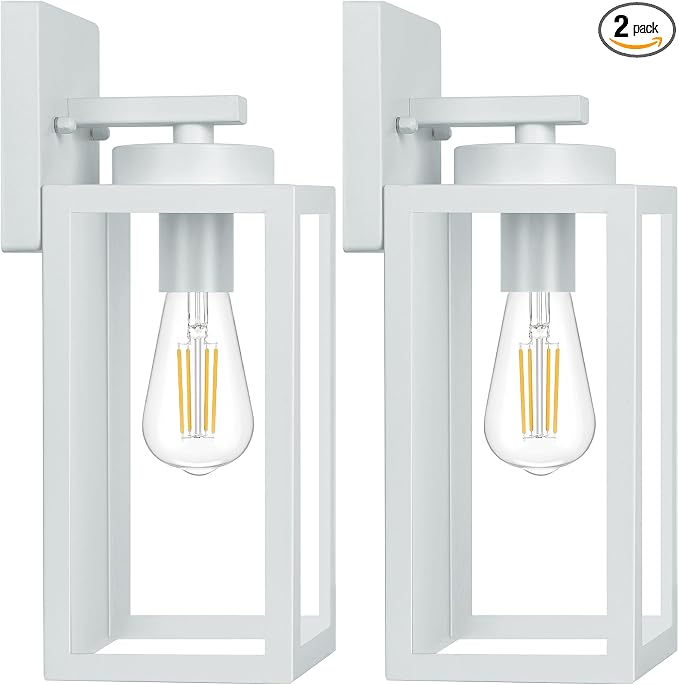 BesLowe 2-Pack Outdoor Wall Light Fixtures, Exterior Waterproof Wall Lanterns by BringYouBrightFuture