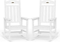 Oversized Rocking Chairs Outdoor Set of 2, High Back Porch Rocker Chair by Suunyn