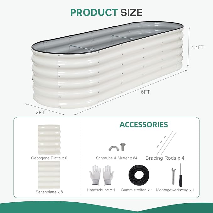 Galvanized Raised Garden Bed - Image 2