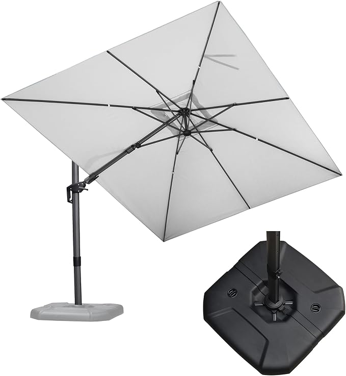PURPLE LEAF 9' X 12' Right-left Tilt Patio Umbrella by PURPLELEAF