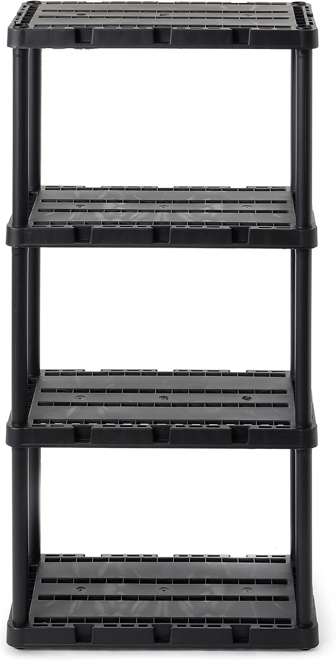 Gracious Living Light Duty Storage Shelves, Knect-A-Shelf 4-Shelf Ventilated by GraciousLiving